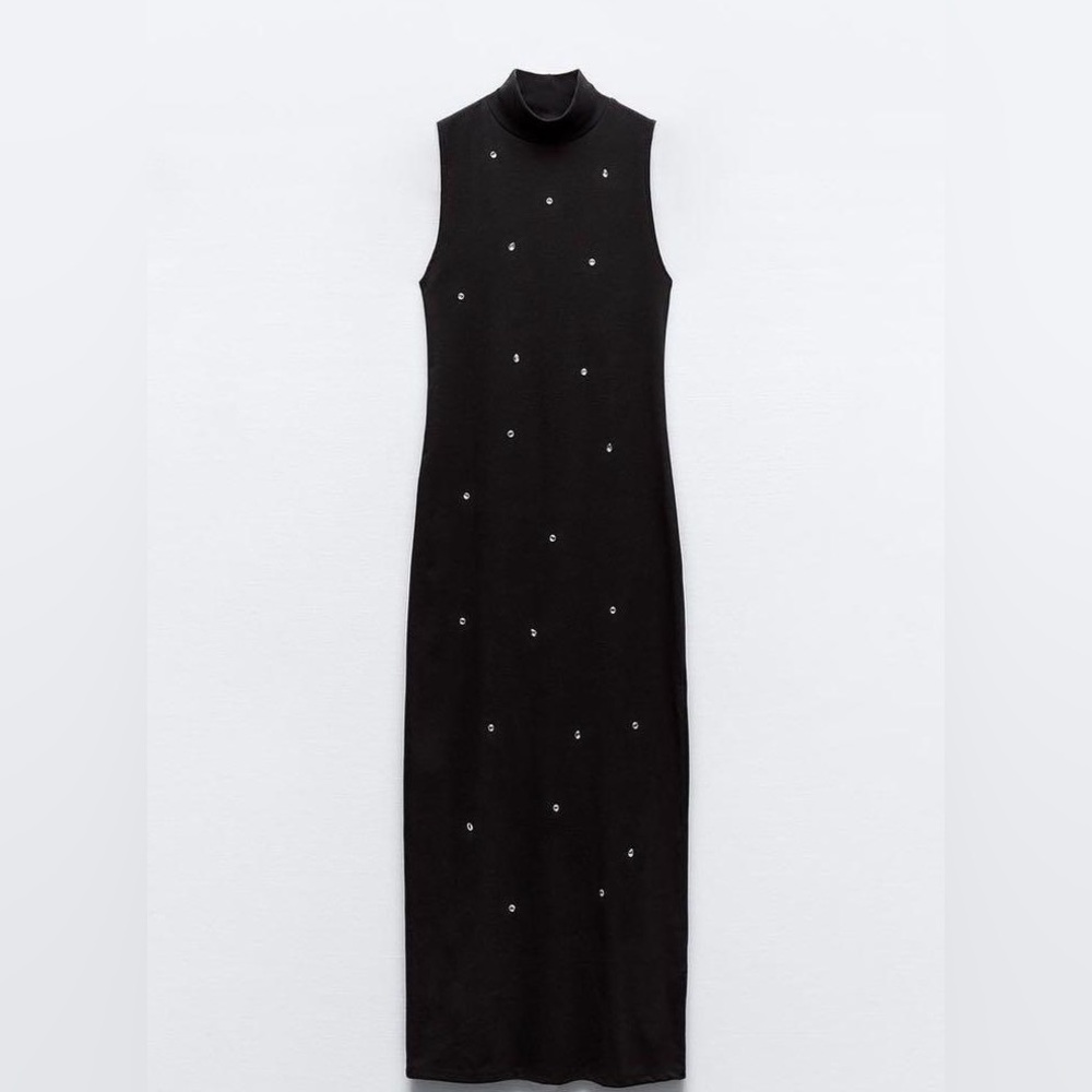 Zara shimmer midi dress